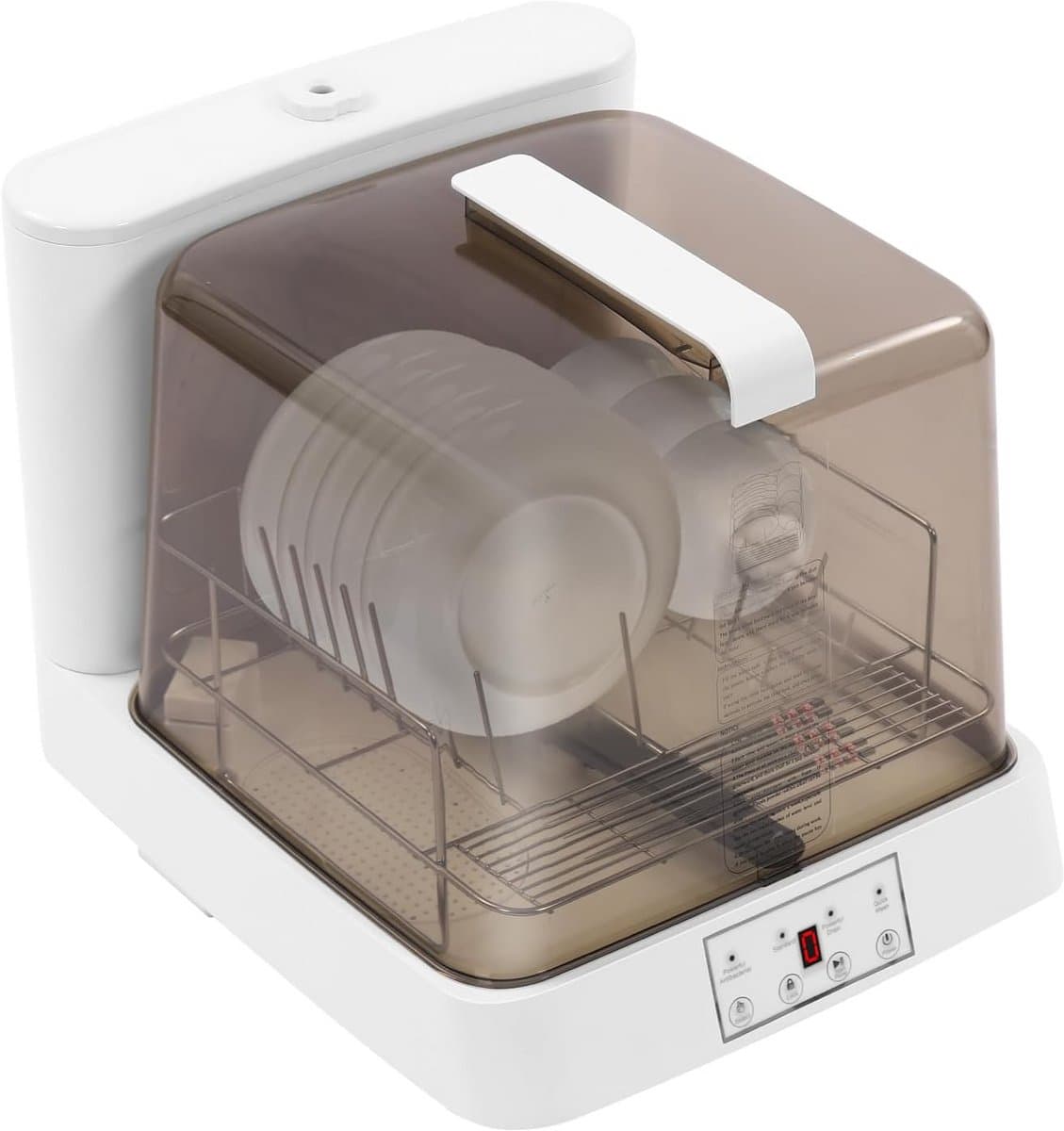 Mini Vaatwasser - Compact Afwasapparaat - Snel Servies Reinigen - 360 Graden Sproeiarm - 48x38x40 cm - Wit — afbeelding 1