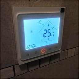 Wifi Slimme Thermostaat Temperatuurregelaar for Vloerverwarming Water/Gas Boiler Werkt Thuis Bespaart Energie-En Verwarmingskosten(Black,BHT-002GB (Electric)) — thumbnail 4