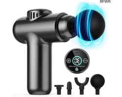 Mini Massage Gun - Spierontspanning Apparaat - Spierherstel Bevorderen - 30 Snelheden LCD - 450 gram - Zwart