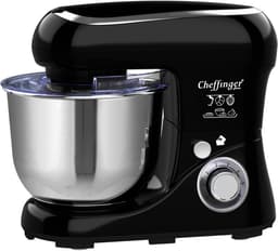 Cheffinger Keukenmixer - Zwart - 6.5L Mengkom - Keukenrobot - 3 Accessoires - Keukenmachine - 1600W — thumbnail 2