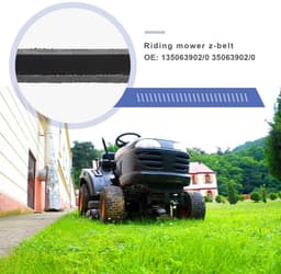 Aandrijfriem Grasmaaier - V-riem Reserveonderdeel - Gazon Onderhoud - Duurzaam Rubber Materiaal - 750mm Binnenomtrek - Zwart — thumbnail 5
