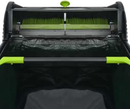 Grasveger Gazon - Bladverzamelaar Tuin - Gazon Onderhouden - Handmatig Instelbaar - 103 L - Zwart Groen — thumbnail 4