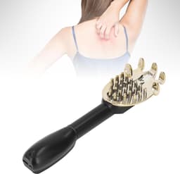Electric Rear Scratches, Electric Rear Cratcher Expanding To 18 Inch Itch Relief One-hand Scratchers with Long Handle Body Scratch Massage Tool for (Black) — thumbnail 3