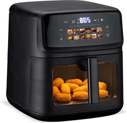 Heteluchtfriteuse Oven - Airfryer XL - Gezond Koken - 12 Voorgeprogrammeerde Functies - 10 Liter - Zwart — thumbnail 1