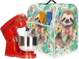 Mixerhoes Keukenmachine - Apparaathoes Standmixer - Keuken Organisatie - Met Opbergvak - L - Luiaard Palmblad Bloemen — thumbnail 5