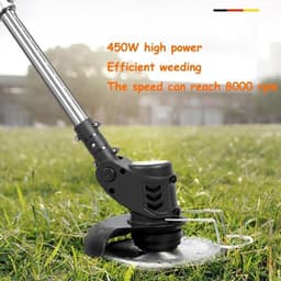 Elektrische Grasmaaier - Oplaadbare Grasmaaier - Tuinonderhoud - Lithium Batterij - 35 cm Snijbreedte - Oranje — thumbnail 2