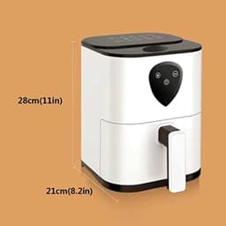 Heteluchtfriteuse - Multifunctionele Keukenapparatuur - Gezond Koken - Olievrij Frituren - 5 Liter Capaciteit - Roze — thumbnail 2