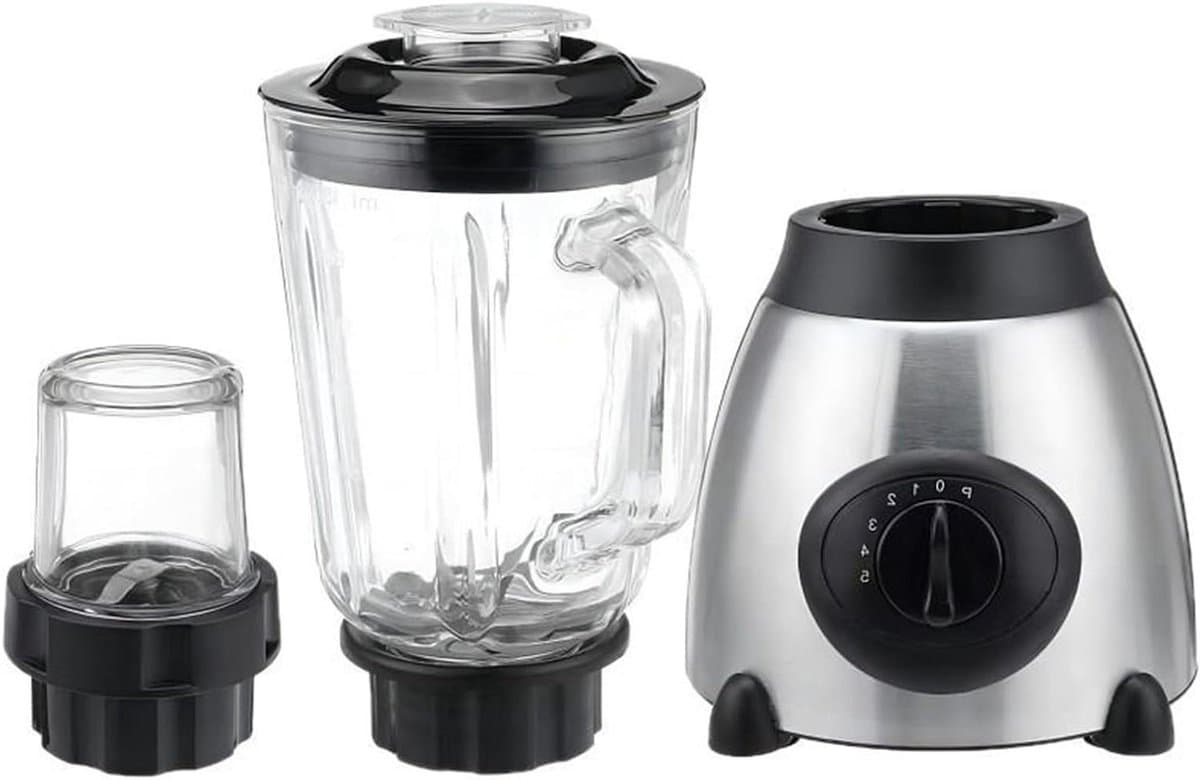 Aanrecht Blenders | Kruidenmaker En Keukenmachine Met Verwisselbare Glazen Beker - Voedselmixer Voor Binnenhuis - Voor Thuis Gezin Vrienden En Volwassenen In De Keuken — afbeelding 1