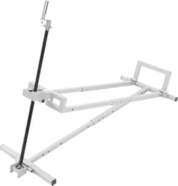 Grasmaaierlift - Hefapparaat Grasmaaier - Onderhoud Uitvoeren - Hoge Draagkracht - 80 x 50 x 93 cm - Grijs en Zwart — thumbnail 3
