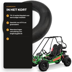 Dailygoods- Binnenband 500-12 inch - TR-13 Klepsteel - Stevige Binnenband - Lekbestendig - Geschikt voor Grasmaaiers/ATV's - Hoogwaardig Rubbermateriaal — thumbnail 2