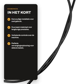 Dailygoods- Gaskabel Vervangen 55 inch - Controle Kabel - Universeel - Geschikt voor Grasmaaiers - Onderdeelnummers 427497/532427497 - Schokbestendig - Besturingskabel — thumbnail 2