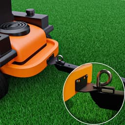 carmdering - Universeel Koppelstuk - Zero-Turn Grasmaaier Adapter - Grasmaaier Onderdeel - Aanpasbare Montagegaten - Snelle Installatie - Hoogwaardig Staal - Duurzaam Zwart Design - Compatibel Met Alle Merken - 1 Stuk — thumbnail 3