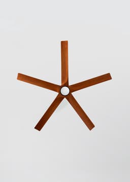 CREATE - Stille plafondventilator van 100% hout 40W (Ø165cm) - Met licht LED - Afstandsbediening - 6 snelheden - Programmeerbaar - WIND INDUSTRIAL WOOD — thumbnail 3