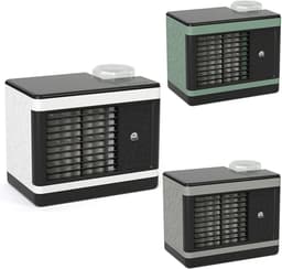 Mobiele Airco - Mini Koeler - Persoonlijke Koeling - Drie Snelheden - 3500 Gram - Grijs Zwart — thumbnail 5