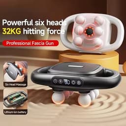 Massage Gun Set - Spierontspanning Gun - Spierherstel - 16 Massagekoppen - 40 x 20 x 60 cm - Zwart — thumbnail 5