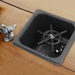 Glazenspoeler Roestvrij Staal - Bekerwasser Reiniger - Snelle Glasreiniging - Multi-hoek Wateruitlaat - 176 mm x 162 mm - Zwart — thumbnail 3