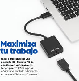 USB naar HDMI adapter - Converter kabel - Extra scherm aansluiten - Full HD 1080p - 60Hz - Zwart — thumbnail 5