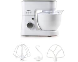 Keukenmachine - Mixer - Bakken en koken - Planetaire mengwerking - 4 liter kom - Wit zilver
