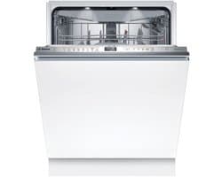 Bosch SMV6ECX10E - Inbouwvaatwasser - A label - 14 couverts - Volledig geïntegreerd - Besteklade - 42 dB - Stil - AquaStop