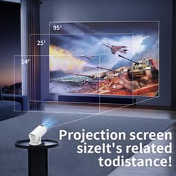 Dailygoods - Innovra - Dailygoods - Draagbare Miniprojector, 1080P Full HD met Bluetooth Ondersteuning — thumbnail 4