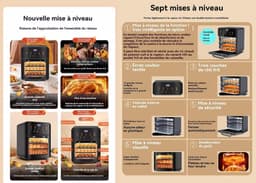 Airfryer met Hete Lucht - Mini Oven - Gezond Koken - Intelligente Spraakbesturing - 25 Liter Capaciteit - Zwart — thumbnail 3
