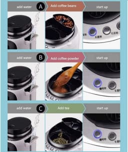 Koffiezetapparaat - Mini koffiezetter - Koffie zetten thuis - Compact design - 0.6 liter - Wit — thumbnail 2