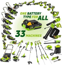 Verticuteermachine – Elektrische Gazonschraper – Mosverwijderaar – Gazonbeluchter – Accu Verticuteerder – Borstelloze Motor – Werkbreedte 38 cm met 16 Messen – 5 Instelbare Dieptes en Ergonomische Handgreep — thumbnail 2