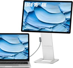 SOTSU® FlipAction Elite 16 inch Portable Monitor 4K UHD - Draagbare Monitor voor Laptop - Extra Scherm Laptop - USB-C 65W & Mini HDMI - 100% DCI-P3 - 450 Nits - Aluminium - Silver (Zilver) - Draagbaar Scherm — thumbnail 1