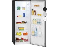 Bomann VS 7363 – Kastmodel Koelkast zonder vriesvak – 143 cm hoog - 242 Liter – Energieklasse D – Stil (39dB) - Dark Inox look