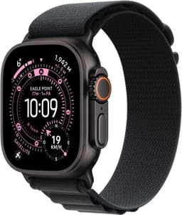Apple Watch Ultra 3 Cellular 49mm Black Titanium Case with Black Alpine Loop - Small — thumbnail 1