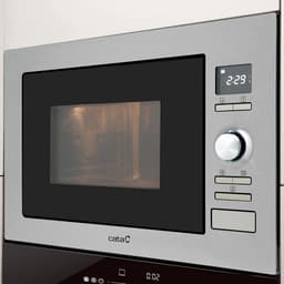 Inbouw Magnetron - Keuken Apparaat - Snel Eten Bereiden - 8 Automatische Menu's - 25 Liter Inhoud - RVS Zwart — thumbnail 4