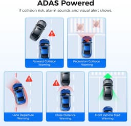 Auto Camera - Dashcam Voor Achter - Veilige Rit Registratie - 4K+2.5K Resolutie - 319 Inch Scherm - Zwart — thumbnail 5