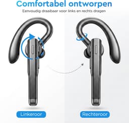 Golden Sound Oordopjes met Microfoon - Draadloze Headset - Oortjes draadloos - Bluetooth oordopjes – Handsfree Bellen Auto - Koptelefoon - 10 uur batterijduur - Belfunctie - Zwart — thumbnail 2