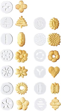 Koekjespers - Deegspuit Koekjesmaker - Zelf Koekjes Maken - Inclusief Recepten - 25 x 16 x 6 cm - Groen — thumbnail 3