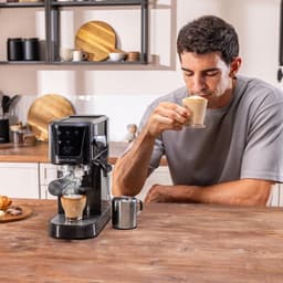 Cecotec Power Espresso 20 Touch Espressomachine - 1350W, 20 Bar, Touchscreen, Stoompijp, 1L Watertank, Thermoblock, Kopjeswarmer - Perfect voor Espresso & Cappuccino — thumbnail 5