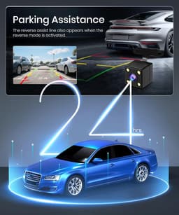 Dashcam 4 Kanaals - Auto Camera WiFi - Verkeersincidenten Vastleggen - 360 Graden Opname - 150 Graden Kijkhoek - Zwart — thumbnail 4