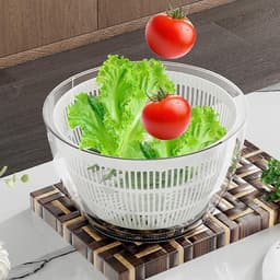Fruit Wasmachine - Groente Droger - Maaltijd Voorbereiding - Tijdbesparende Drukfunctie - 5 Liter Capaciteit - Wit — thumbnail 4