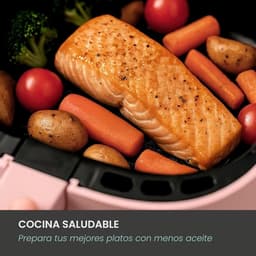 Hete Lucht Frituurpan - Gezond Frituren - Snelle Maaltijden - 12 Voorgeprogrammeerde Menu's - 3.8 Liter - Roze — thumbnail 2