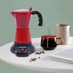 Elektrische koffiezetter - Espresso apparaat - Thuis koffie maken - Hoge druk extractie - 300 ml capaciteit - Rood — thumbnail 3