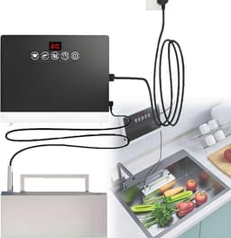 Draagbare Vaatwasser - Elektrische Afwasmachine - Servies Reinigen - Geen Installatie Nodig - Compact Model - Wit — thumbnail 1