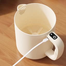 Elektrische Eierklopper - Roomklopper Mixer - Moeiteloos Mixen - Zelfreinigend Mechanisme - 1 Liter Capaciteit - Beige — thumbnail 5