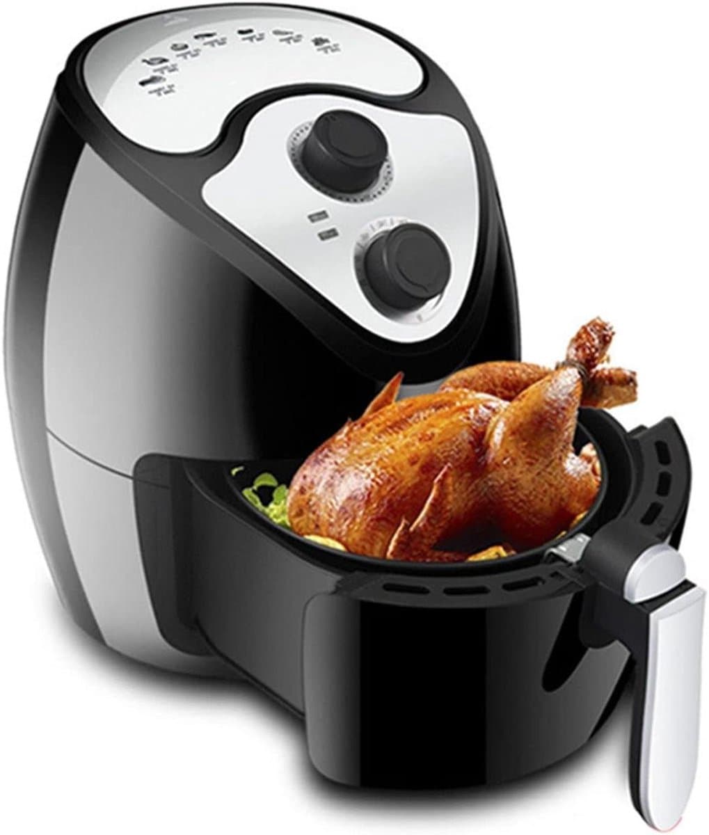 Heteluchtfriteuse - Airfryer - Gezond Frituren - 360° Heteluchtcirculatie - 26 Liter - Zwart — afbeelding 1
