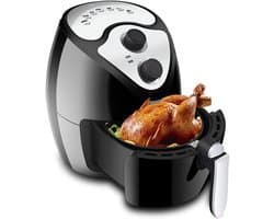 Heteluchtfriteuse - Airfryer - Gezond Frituren - 360° Heteluchtcirculatie - 26 Liter - Zwart