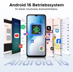 DOOGEE NOTE 56 X PRO - Smartphone - Android 16 -32 GB RAM + 128 GB ROM / 2 TB TF - 6150 mAh - 8,45 mm ultraslank - 6,56 inch HD+ - 13 MP + 8 MP - NFC - Face ID - Gemini AI - GPS — thumbnail 3