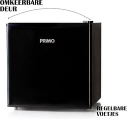 PRIMO PR126FR Mini Koelkast - 43L - E - Zwart — thumbnail 5