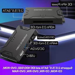 USB3.0 naar IDE/SATA Hard Drive Adapter voor 2.5/3.5 Inch HDD - 5Gbps Converter met SATA Kabel voor Windows 11/10/8/7/XP/Vista — thumbnail 2