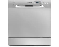 Klarstein Vaatwasser Mini voor 8 Couvert, Stille Kleine Vaatwasser met 6 Programma’s, Tafelmodel Vaatwasser voor Thuis, Kantoor en Camping, Mini Vaatwasser met Wateraansluiting - Vaatwasmachine Mini-Vaatwasser - 8 Maatgedekken 49 dB 45 cm 1620W