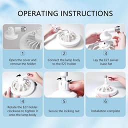 Plafondventilator met Verlichting – Ventilatorlamp met Afstandsbediening – Stil & Energiezuinig – LED Plafondlamp met Koelfunctie voor Slaapkamer & Woonkamer — thumbnail 2