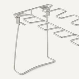 Kippenvleugelhouder – bbq accesoires – kiphouder Oven – Inclusief Opvangbakje – inklapbaar – RVS — thumbnail 2