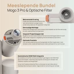XGIMI MoGo 3 Pro met Creatieve Optische Filter – Draagbare Smart-projector - Beamer - 130° rotatie - 450 ISO Lumen – Google TV/Netflix-licentie - Harman/Kardon 2x 5W luidsprekers - Dolby Audio - ISA 2.0 - Bluetooth — thumbnail 2